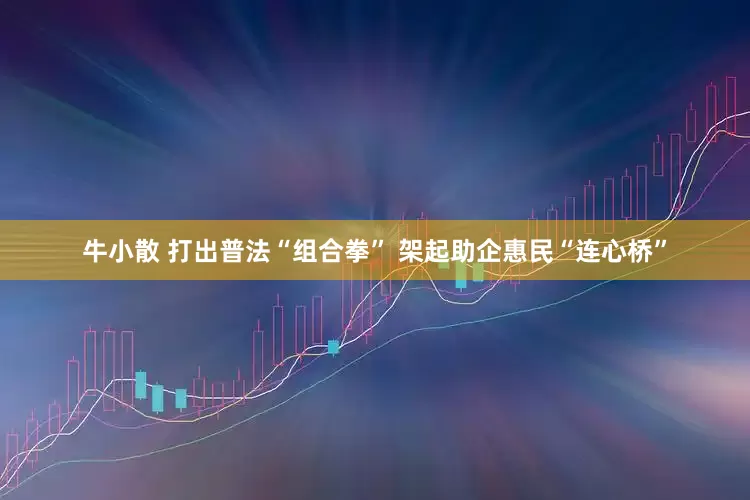 牛小散 打出普法“组合拳” 架起助企惠民“连心桥”