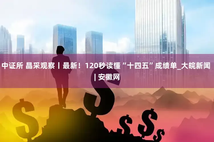 中证所 晶采观察丨最新！120秒读懂“十四五”成绩单_大皖新闻 | 安徽网