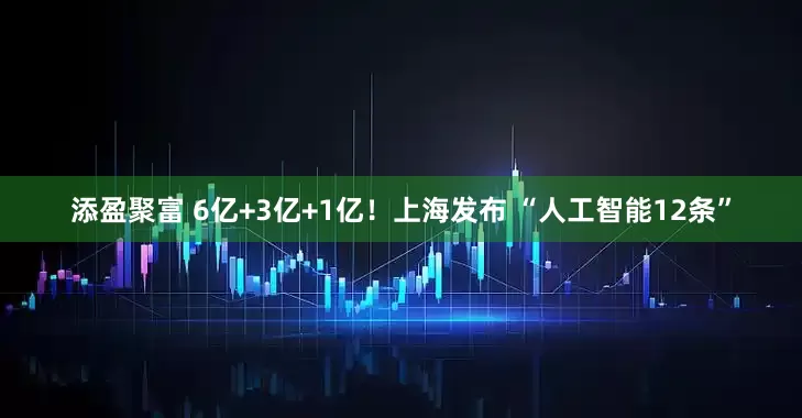 添盈聚富 6亿+3亿+1亿！上海发布 “人工智能12条”