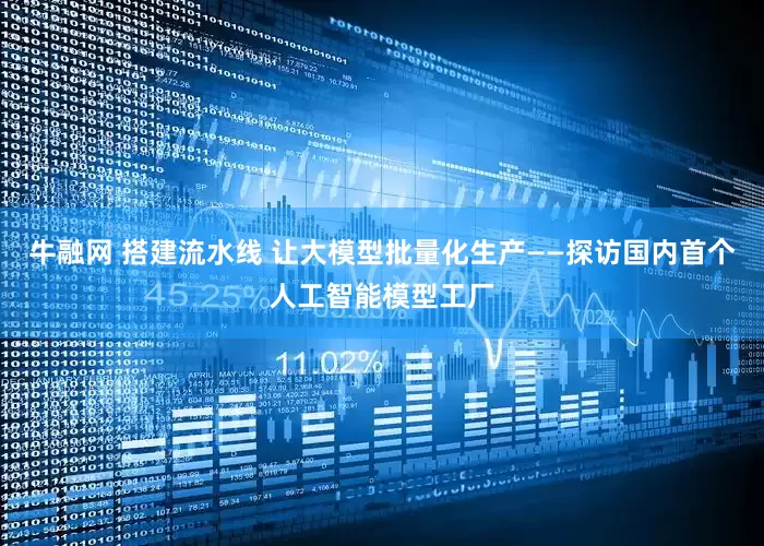 牛融网 搭建流水线 让大模型批量化生产——探访国内首个人工智能模型工厂